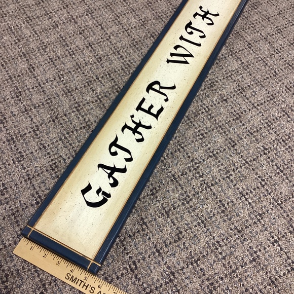 Gather With Thankful Hearts Country Primitive Wall Decor - Picture 4 of 7